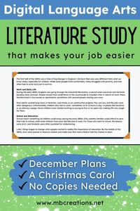 Transform your language arts classroom this December with a digital literature study of A Christmas Carol! This resource features Google Slides and digital worksheets that cover themes, character studies, and comprehension questions. Ideal for elementary and middle school teachers, it allows for integration into your curriculum without needing printed materials. Engage students with activities like comparing the book to its movie adaptations and completing projects, celebrating Charles Dickens.