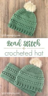 5 Little Monsters: Bead Stitch Crochet Hat