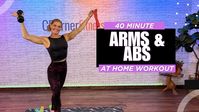 40 MIN ARM & ABS WORKOUT 💪 Dumbbells & Loop Bands