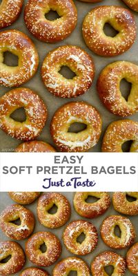 This homemade bagel recipe is simple to master and delivers pillowy bagels with the classic soft pretzel chewiness and flavor you love. Slather with your favorite spreads or enjoy it on its own for the ultimate breakfast.