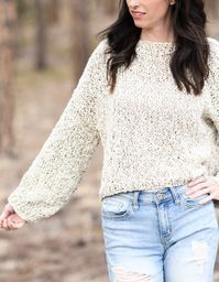 Easy Vibes Slouchy Pullover Knitting Pattern – Mama In A Stitch