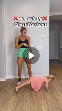 Women fitness | Home workout on Instagram: "💚💚Don’t skip chest workouts! What muscle group do you not like working? Did you know a tight or undertrained chest can create back pain when the back is overused and stretched. Over time this pulls the shoulders forward and contributes to poor posture - and the cycle of pain continues with under used, over used, and poor posture😳 So the chest matters too!

Not everyone can do a push-up with good form! If you’re recently postpartum or have Diastasis Recti it can make it more complicated due to a weaker core, but it doesn’t mean skip chest! In my Make Fit Simple app I weave in all muscle groups every week and have full plans with no pushups, but still very challenging workouts to meet everyone’s needs.

So keeping the chest stretched and strong 