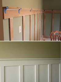 A cheaper way to do wainscoting.