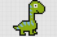 pixel dinosaur