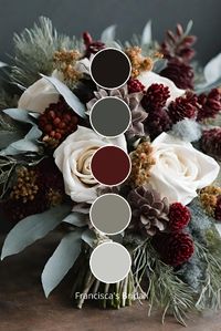 Winter is such a beautiful season, especially to get married in! So, if you are ready to start planning your winter wedding color palette, here you will find 12 gorgeous winter wedding color ideas to help you plan your dream wedding!! | Wedding theme | Wedding theme ideas | Wedding colors | Wedding color ideas | Wedding theme | Spring wedding color ideas | Summer wedding color ideas | Fall wedding color ideas | Winter wedding color ideas |