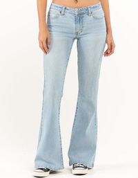 RSQ Womens Low Rise Flare Jeans - LIGHT WASH | Tillys