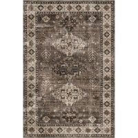 Lauren Liess X Rugs Usa - Barbary Distressed Machine Washable Area Rug, 5' X 8', Dark Brown : Target