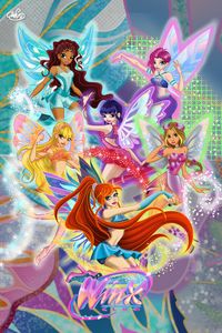 My art of winx club reboot fairies (Bloom, Musa, Tecna, Flora, Stella, Aisha)