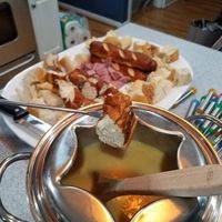 Beer Cheese Fondue | "Unbelievable cheese fondue that will disappear in a minute! Serve with cubes of French bread." #recipe #foodholiday