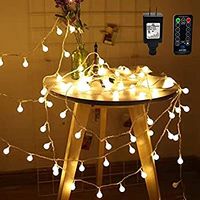 Amazon.com : RaThun LED String Lights, Plug in String Lights, 49ft 100 LED 8 Modes Waterproof Globe Lights, Perfect for Indoor and Outdoor Use with 30V Low Voltage Transformer, Extendable, UL588 Approved (Warm White) : Garden & Outdoor