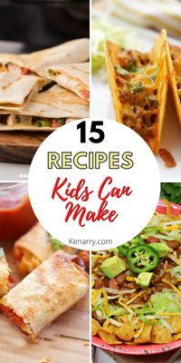 These easy dinner recipes are great for kids to make themselves! Summertime is the perfect time for kids to learn how to cook, and these recipes kids can make are the best way to teach them. See them all on Ideas For The Home By Kenarry. #IdeasForTheHome #Kenarry