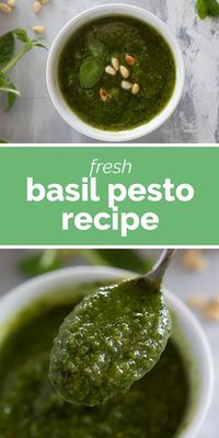 This classic Basil Pesto Recipe is the perfect summertime staple! Make up a batch to serve on pasta, pizza, over fish or chicken - the possibilities are endless!