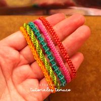 Imágenes sacadas del video tutorial completo para las 5 pulseras fáciles y rápidas del Curso basico de macrame para principiante, paso a paso que está publicado en youtube. #macrame #sun #bracelet