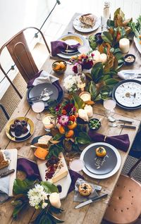 Hush. Do you hear that? It’s the sound of all other holiday tables bowing down to the glory that is this Thanksgiving table from Apartment 34. In case it’s not obvious, here are three things we love about this table (and totally plan on stealing for ourselves at some point this holiday season). This is mix-and-match at its finest! If you look closely, you’ll notice that every place setting is a little different.