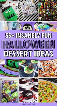 Looking for some super creative and spooky dessert recipes to make this October?! Check out the best Halloween dessert recipes with everything from leftover candy cookies to monster cupcakes! #halloween #dessert #halloweentreats #dessertrecipes