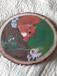 handpainted squirrel