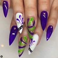 I Want… Mardi Gras Nails