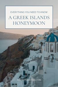 Santorini is one of the most popular honeymoon destinations in the world! But there are other Greek Island destinations that are equally romantic. This guide will walk you through determining the best Greek Islands for your Honeymoon, planning your Greece Honeymoon Itinerary, and determining your honeymoon destination | Paros Honeymoon, Crete Honeymoon, Corfu Honeymoon