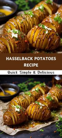 Hasselback potatoes recipe