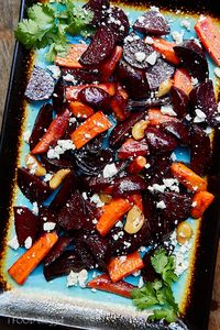 Roasted Beets and Carrots with Feta | cravingtasty.com