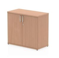 Lockable storage unit with extra depth for use alongside an office desk 25mm thick wood finish 2mm abs protective edges Steel to steel fixings 18mm side walls Adjustable shelves Adjustable levelling feet