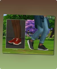 Sims 4 COREY | trainers (kids) Knitted Sports Trainers New Mesh HQ Texture Unisex | Child Hot Weather Enabled 8 Swatches Filesize: 2 MB Recoloring Allowed: Yes – Do not include mesh Author: Plumbobs n Fries #unisex #knitted #gaming #clothing #child #sims4cc