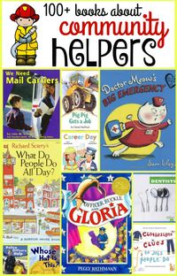 Wow - this is the biggest list of books about community helpers that I've seen yet! Awesome that it has books about firefighters, books about police officers, and much more!