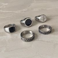 Men's Silver Rings - Black Onyx Signet Ring - Twisted Vintage Pattern Band  Find the perfect men's silver ring with a black onyx signet and twisted vintage pattern band. Perfect for everyday wear or a special occasion. #mensrings #silverrings #onyxring #twistedring https://whispers-in-the-wind.com/discover-the-latest-mens-accessory-trends-for-2024/?genuine-leather-weaved-double-layer-mens-bracelets