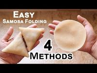 Samosa Folding Techniques - How to fold Samosa perfectly (Ramzan Special Recipe) - YouTube