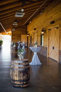 Enjoy Cocktail Hour in our heated and cooled patio, just a few steps from your Ceremony and Reception.