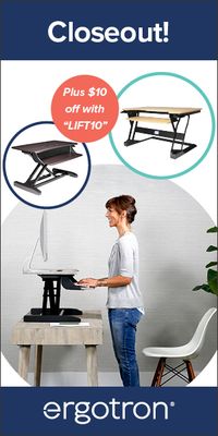 Standing desks make a great gift for anyone working from home. Today—save an extra $10 on the Lift35 & Lift101 workstations.