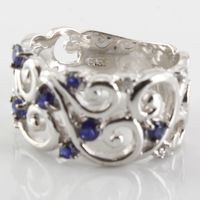 Effy' Blue Sapphire Vine Ring | 0.08ctw, 0.50ctw | SZ 7.5 | – 100 Ways