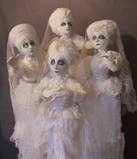 Dolls by my friend Arley Berry Hill, love these ghost ladies.