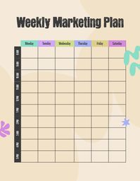 Streamline your weekly marketing efforts with a playful and organized tag design, featuring a clear hourly breakdown for each day. Perfect for teams or individuals looking to manage their time efficiently, this template brings color and structure to your marketing schedule. Explore the template to add creativity and order to your planning process.
__
#kittl #kittldesign #kittlai #planners #timemanagement #illustration #graphicdesign #designtool #vectordesign #designinspiration