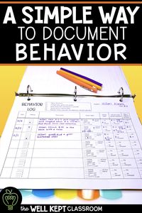 Behavior documentation and data collection sheets are made EASY with this log! Each student has a their own form and it’s editable for the teacher! Track misbehaviors and keep it all organized. Check out the classroom norms that come with it! #teachers #parents #behaviorlog #datacollection #backtoschool