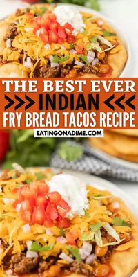 Indian fry bread tacos - delicious Indian tacos in minutes