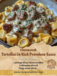 Marion Grasby 🍟🍜 | Cheesesteak Tortellini in Rich Provolone Sauce | Facebook