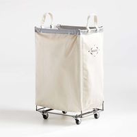 Steele Canvas 2.5-Bushel Vertical Rolling Laundry Hamper + Reviews | Crate & Barrel