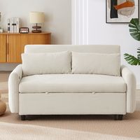 You'll love the Ebern Designs Loveseat Sofa - 57.5" Pull-Out Sofa Bed With USB Ports, Convertible Couch, And 2 Throw Pillows at Wayfair - Great Deals on all products with Free Shipping on most stuff, even the big stuff.