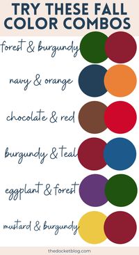 Fall Color Combos - The Docket