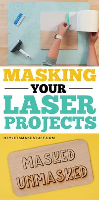 If you're new to laser cutting and engraving, you may be wondering what a laser mask is. Laser masking protects your material from char marks so your projects turn out cleaner!