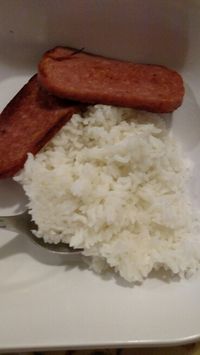 Spam and rice!! Yummy!!!!!