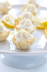 Mini Lemon Cream Pies are the perfect sized lightened up dessert!