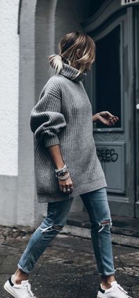 Oversized sweaters are great for back to school!