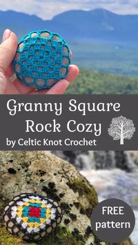 Granny Square Cozy - FREE pattern by Celtic Knot Crochet