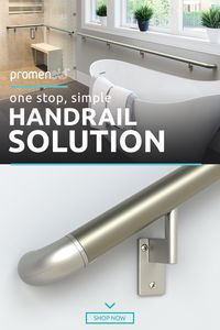 A one-stop, simple handrail solution for all your stairs, walkways and halls, bath & showers, indoors and out, ramps and decks. Available on Amazon