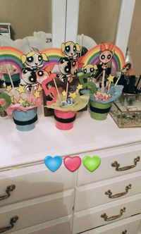 Powerpuff Girls centerpieces!!!!