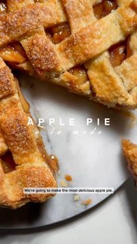 One of my favourite desserts in the whole wide world is Cinnamon Apple Pie à la Mode. This recipe is really delicious, with a flaky crust and the perfect flavour from that cinnamon apple pie filling.  RECIPE: https://cravingsjournal.com/apple-pie-a-la-mode/