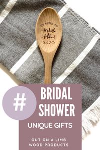 This 12" long personalized perfect mix spoon is a unique gift idea for a shower, wedding, housewarming, or any other occasion. Show it off in a utensil holder or on a stove top. The spoon will say "THE PERFECT MIX" at the top. Please leave the 2 first names and date for the engraving in the personalization box during checkout.