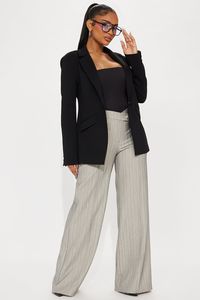 Buy Call On Me Wide Leg Trouser in Grey/combo from Fashion Nova. These Pants are available in most sizes. Receive free US shipping on orders over $75.